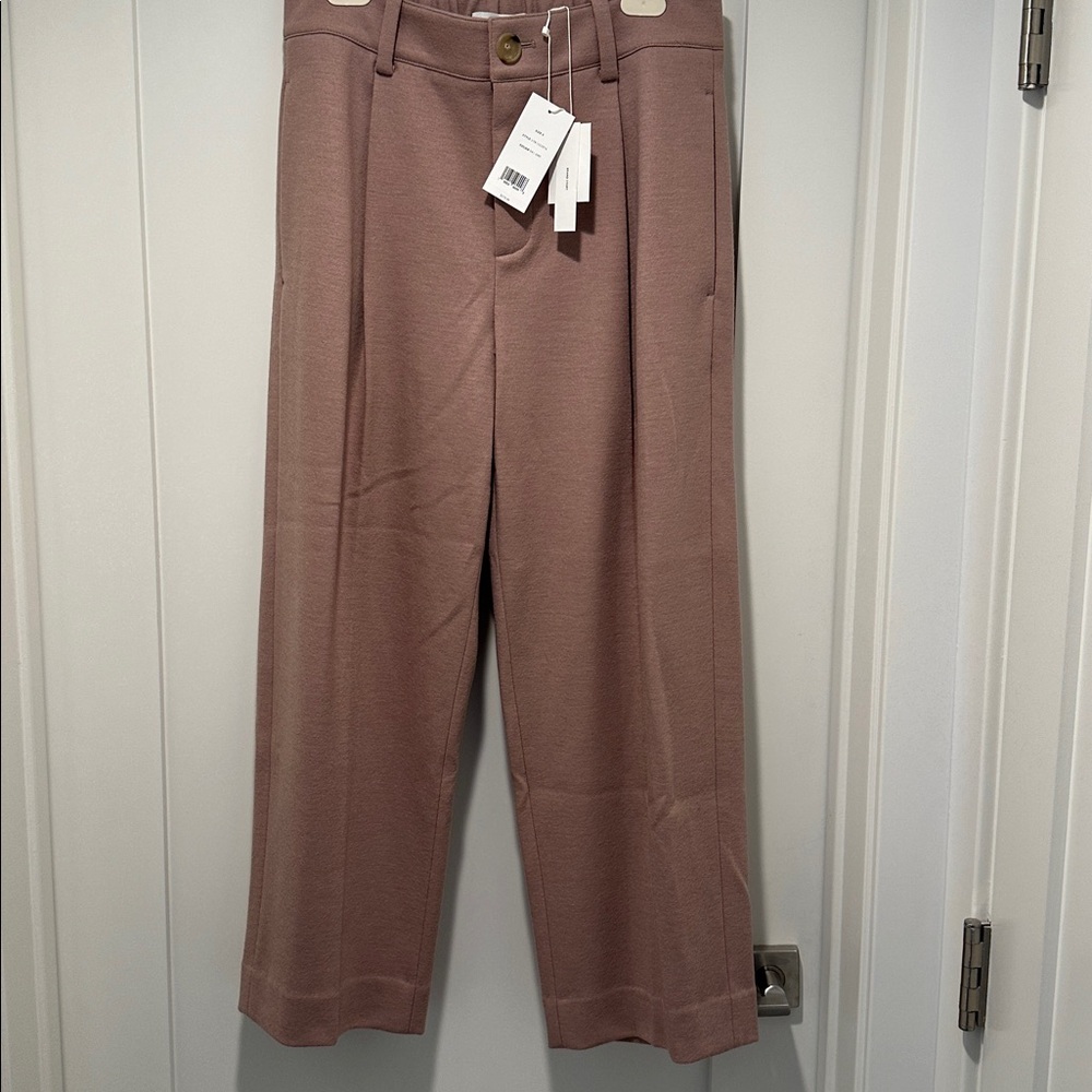 Vince New ladies pink/greyish wool blend trouser size 8 with tags